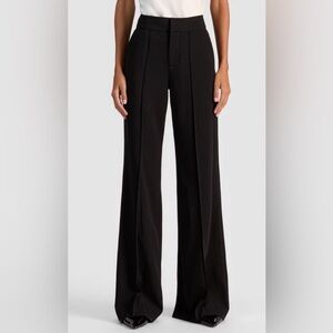 Alice + Olivia Black Wide-Leg Trousers